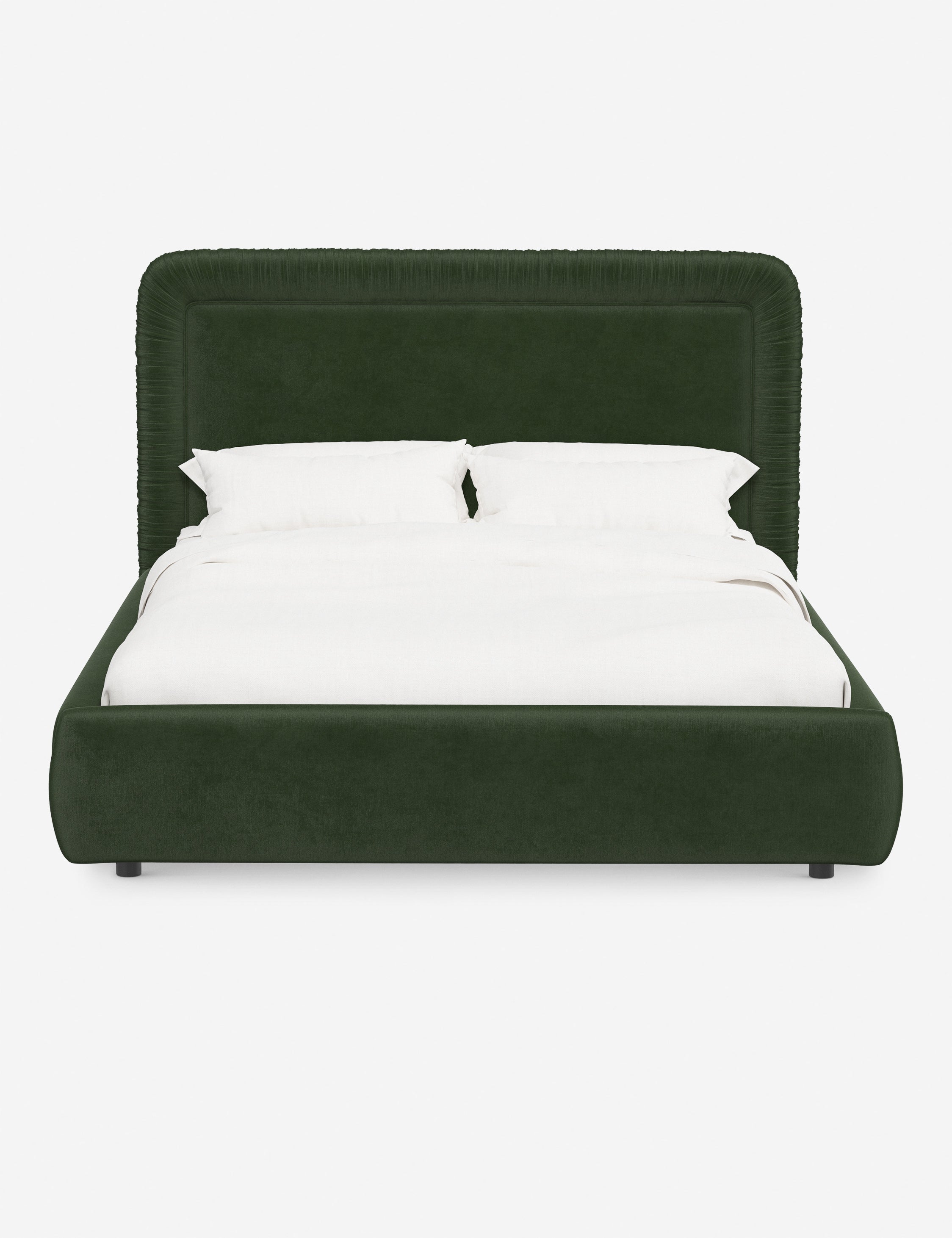 Courtet Platform Bed Frame - Modern Minimalist Wooden Bed with Sturdy Support - Perfect for Bedroom, Guest Room & Small Spaces