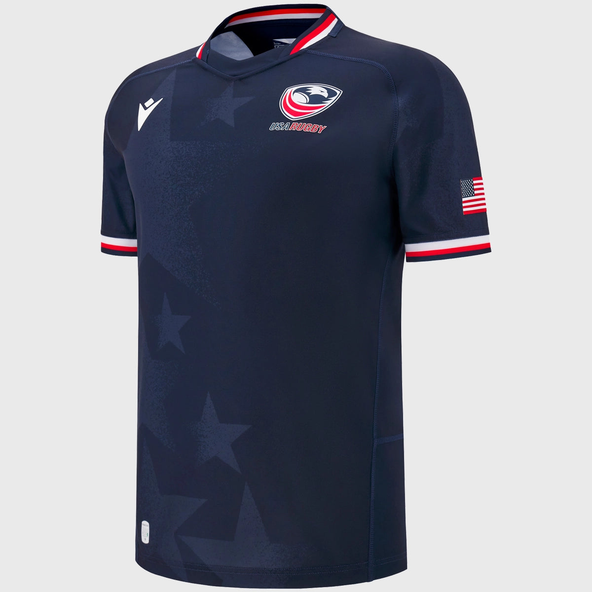Macron USA Men's Home Replica Rugby Shirt 2025 - Official Licensed Jersey for Fans & Players - Perfect for Game Day, Sports Events & Casual Wear