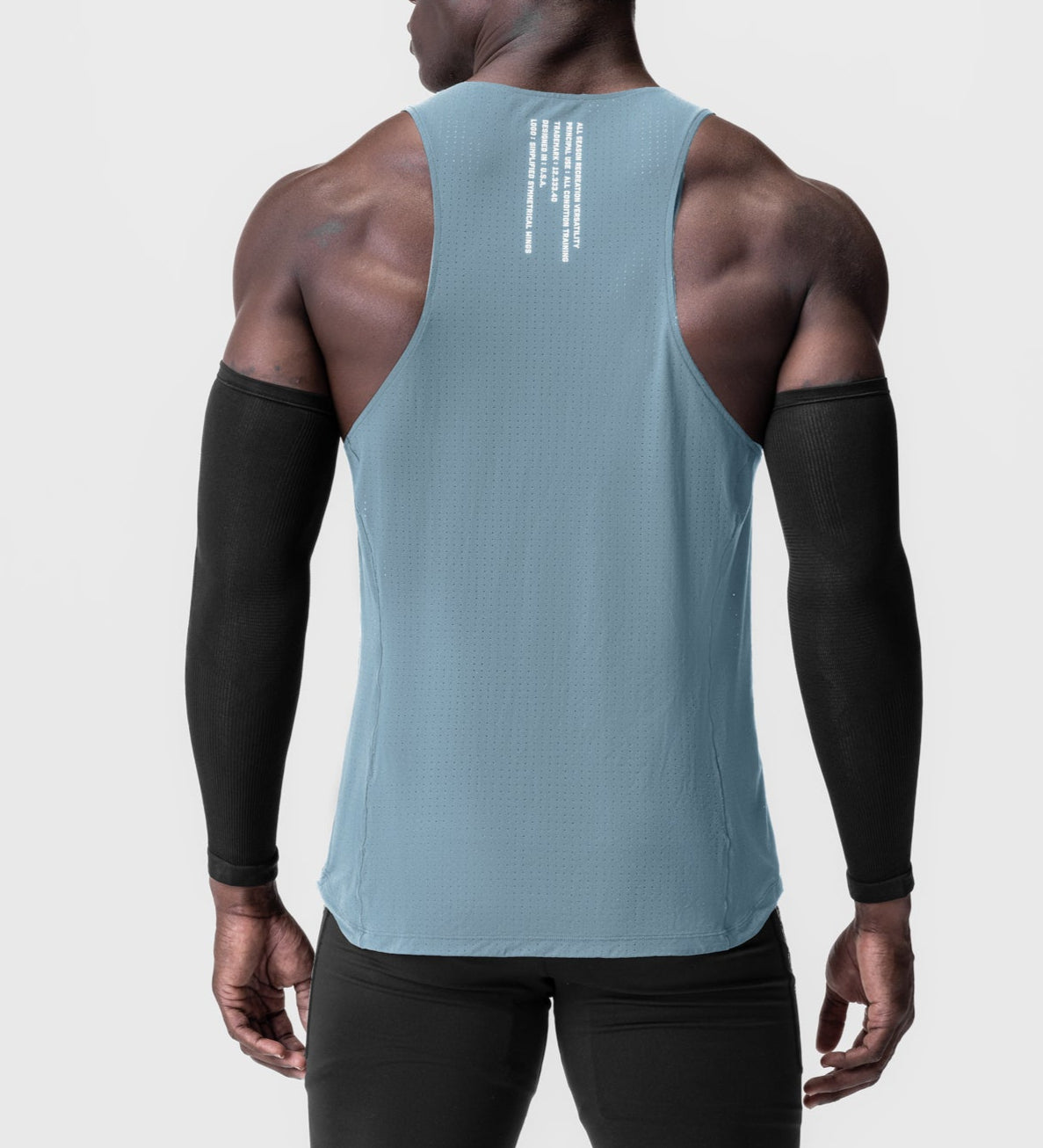 ASRV Men's Laser Vent Singlet Tank Top - Moisture Wicking Workout Shirt for Running, Gym & Training - Lightweight & Breathable Activewear