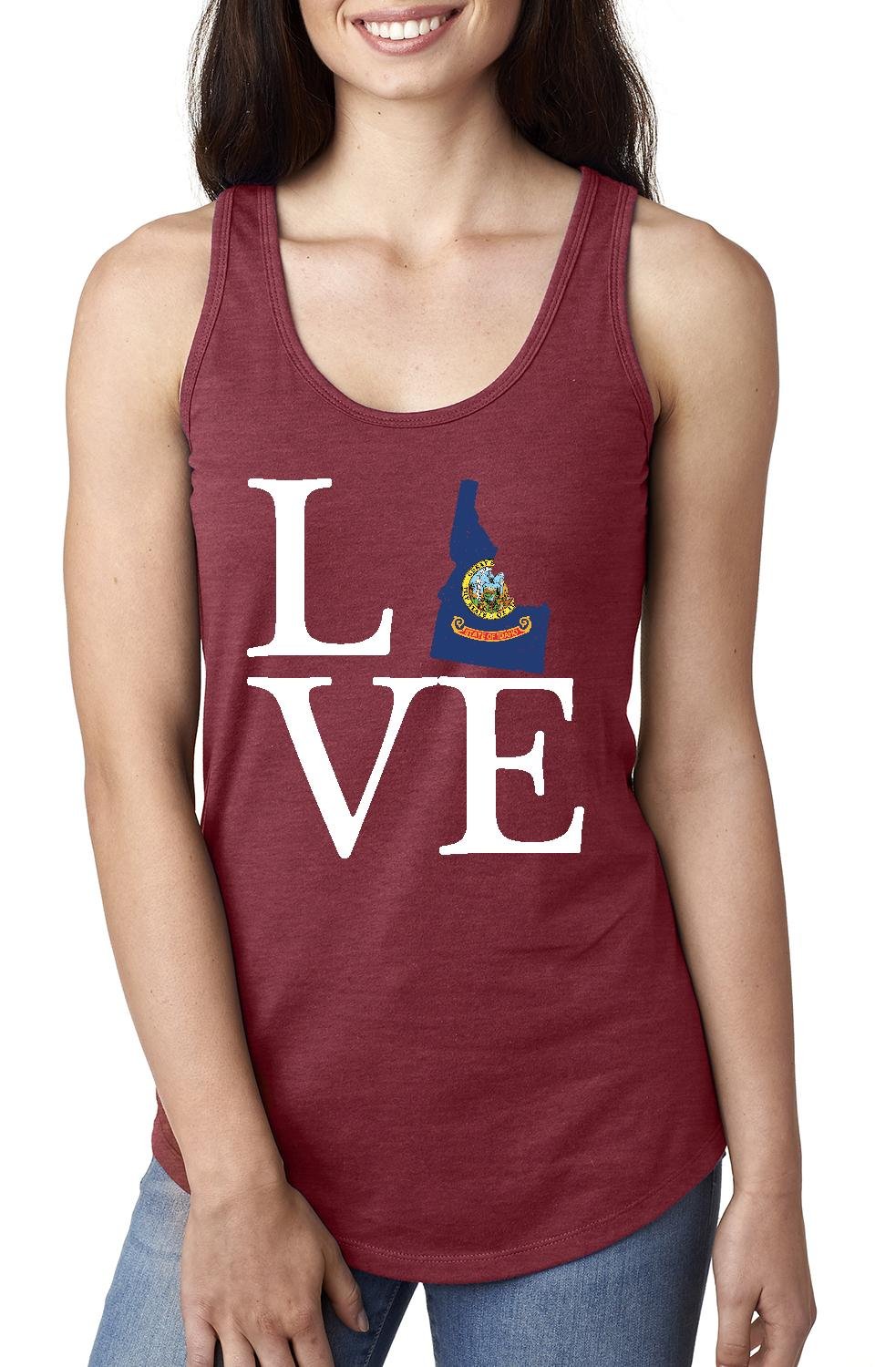Idaho State Flag Racerback Tank Top for Women - Perfect Travel Gift & Casual Wear for Outdoor Adventures