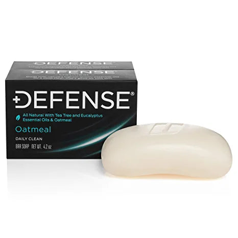 Defense Soap Bar - Natural Tea Tree & Eucalyptus Antibacterial Body Soap for Athletes, Gym & Sports | Helps Prevent Ringworm, Jock Itch & Fungal Infections | Ideal for Post-Workout, Shower & Daily Hygiene