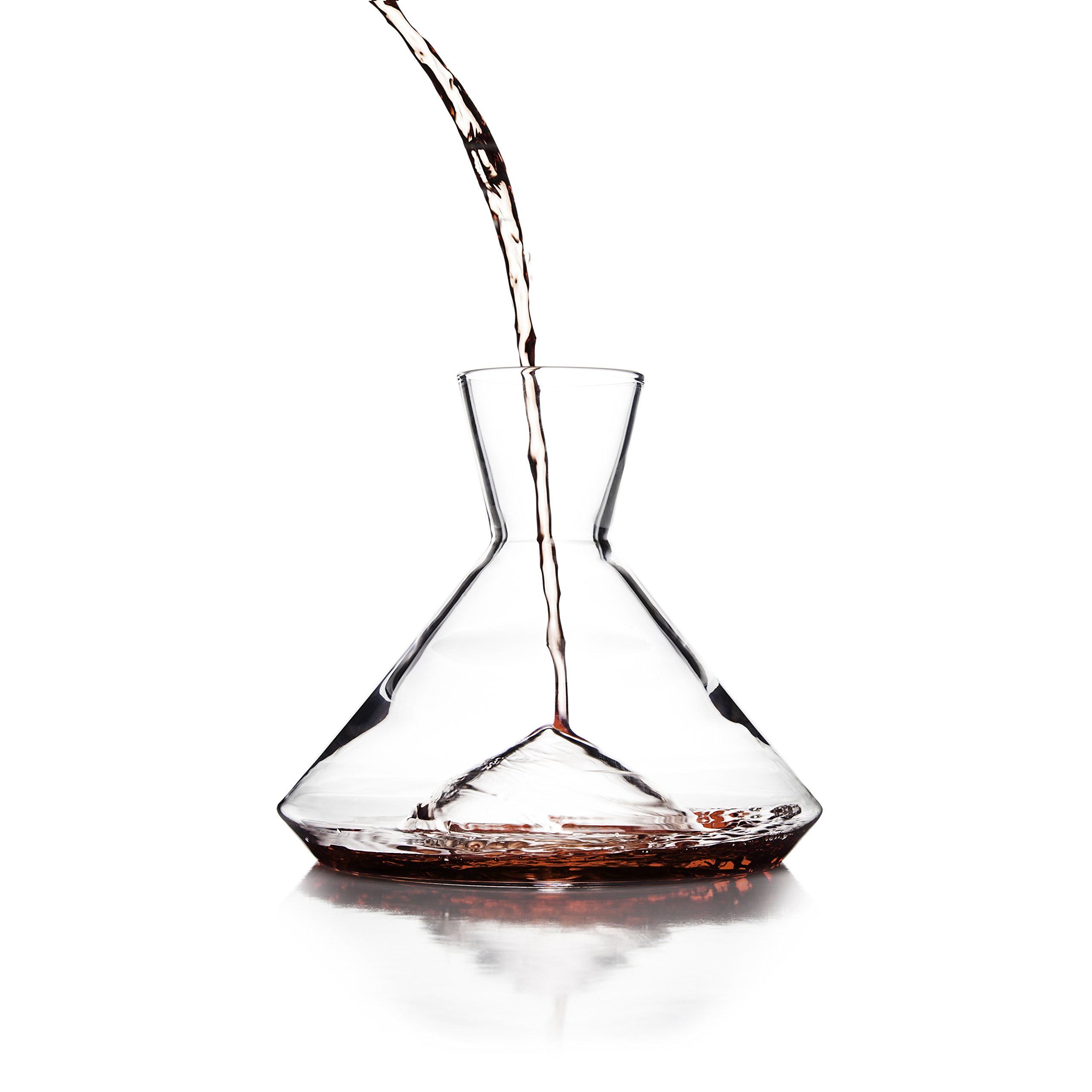 Premium Monti Wine Decanter - Handcrafted Lead-Free Crystal Carafe with Built-in Aerator | 50.75 oz Ultra Clear Glass for Red & White Wines | Elegant Wine Accessory for Dinner Parties, Weddings & Gift Giving