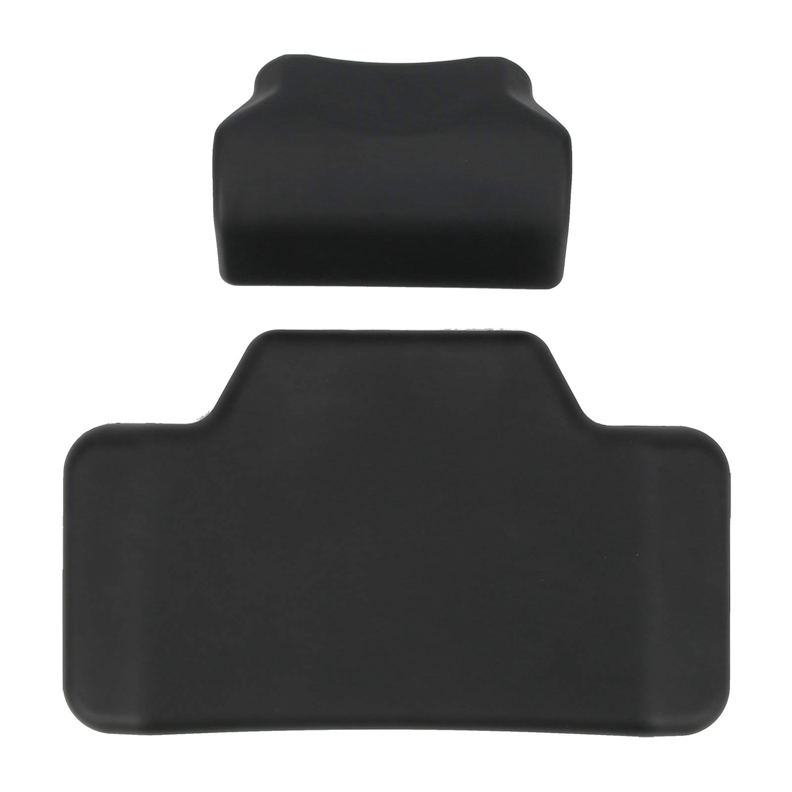 Universal Black Motorcycle Backrest - Anti-Wear Comfortable Trunk Support for Harley, Honda, Yamaha - Perfect for Long Rides & Touring