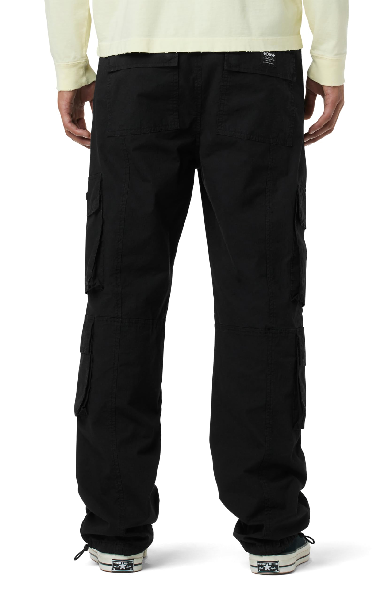 HUDSON Men's Straight Leg Drawcord Cargo Pants - Comfortable & Durable Workwear for Outdoor Activities, Hiking, and Casual Wear