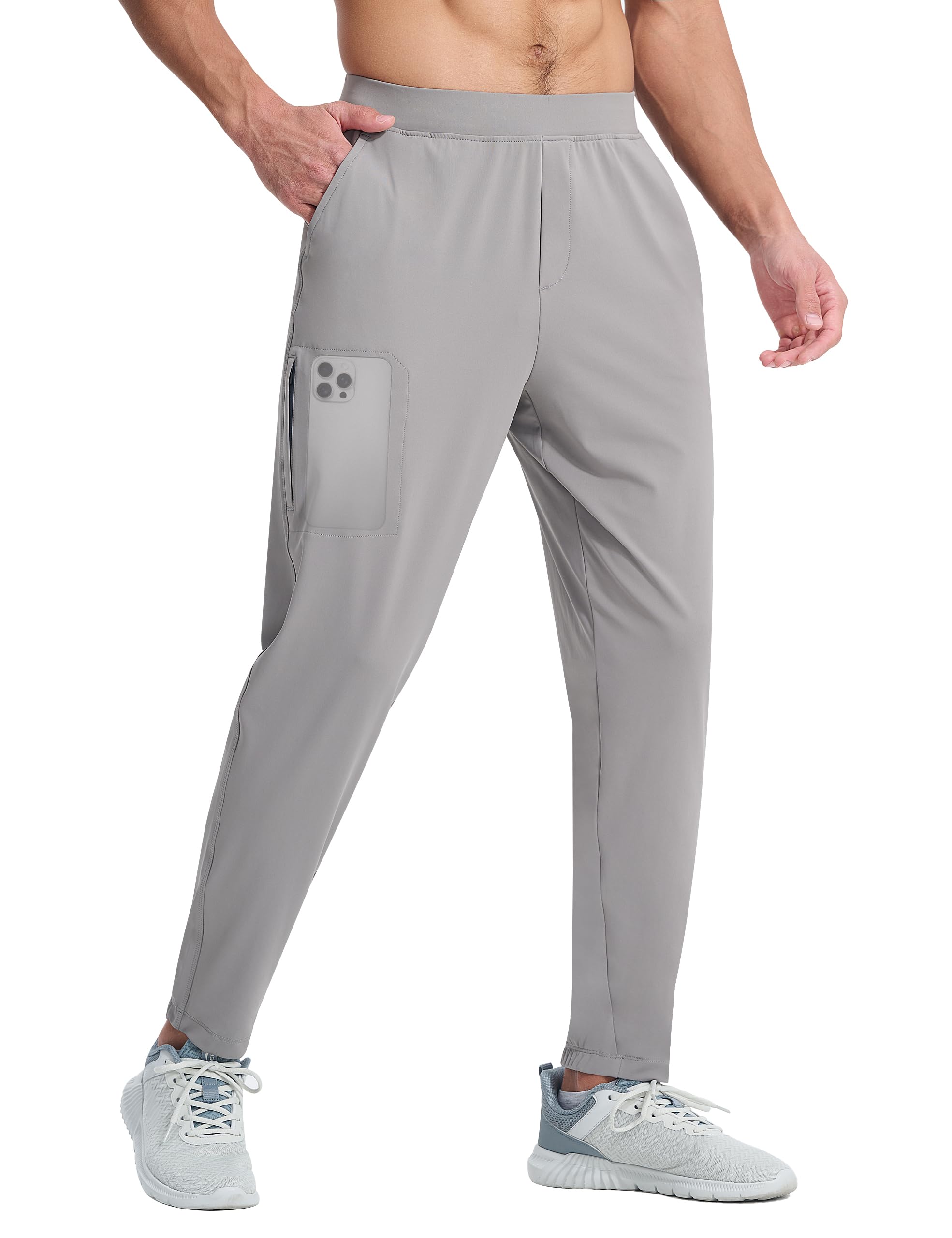 EZRUN Men's Stretch Jogger Pants - Quick Dry Athletic Workout Golf Running Gym Hiking Sweatpants for Men | Perfect for Workouts, Golfing, Running & Outdoor Activities