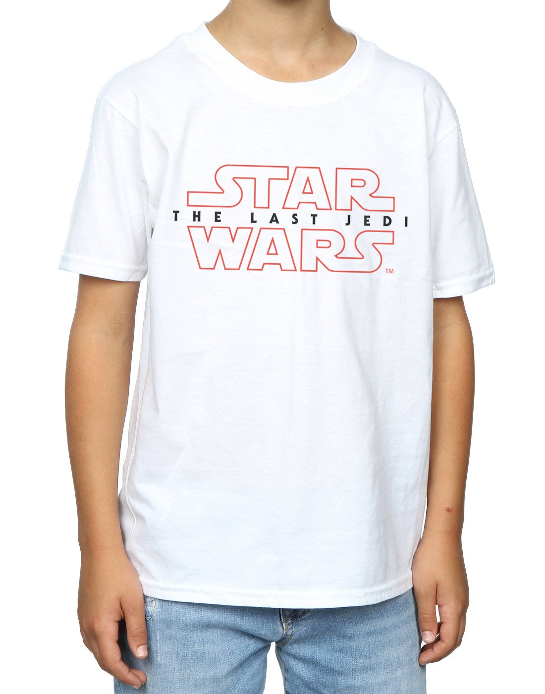 Star Wars The Last Jedi Logo Boys T-Shirt - White (Ages 9-11) | Kids Jedi Costume, Movie Merchandise & Fan Gift