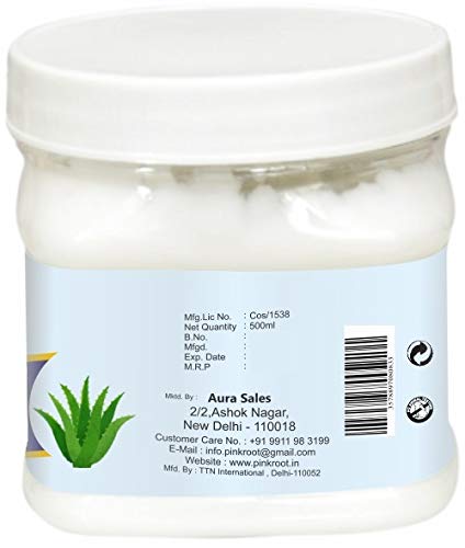 Organic Pink Root Green Tea Massage Gel with Aloe Vera Cold Cream - 500ml Set for Relaxation & Skin Care - Perfect for Spa, Massage Therapy & Home Wellness Routines