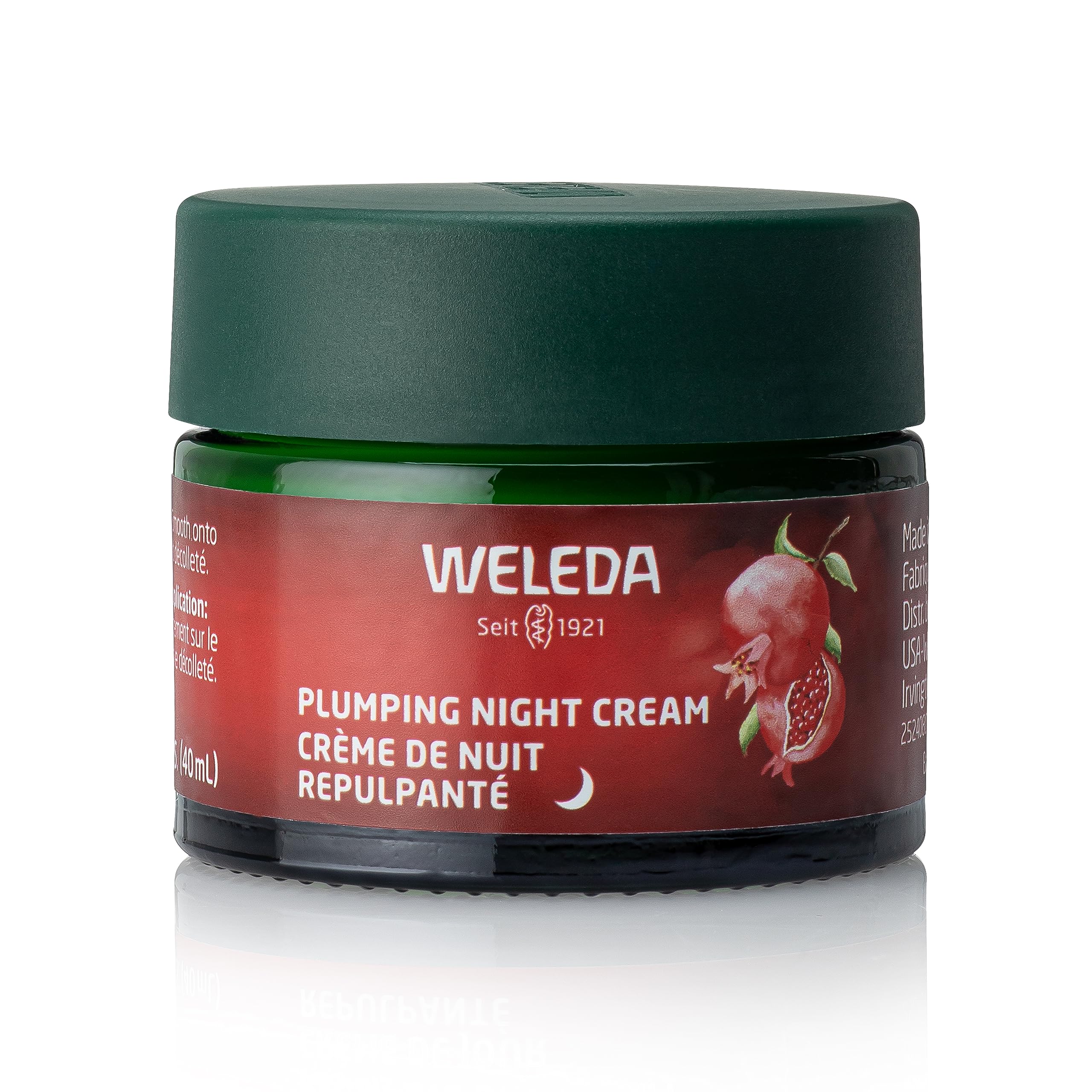 Weleda Face Care Plumping Night Cream - Organic Plant-Based Moisturizer with Pomegranate & Maca Root Peptides for Hydration & Anti-Aging | Perfect for Nighttime Skincare Routine & Dry Skin Relief