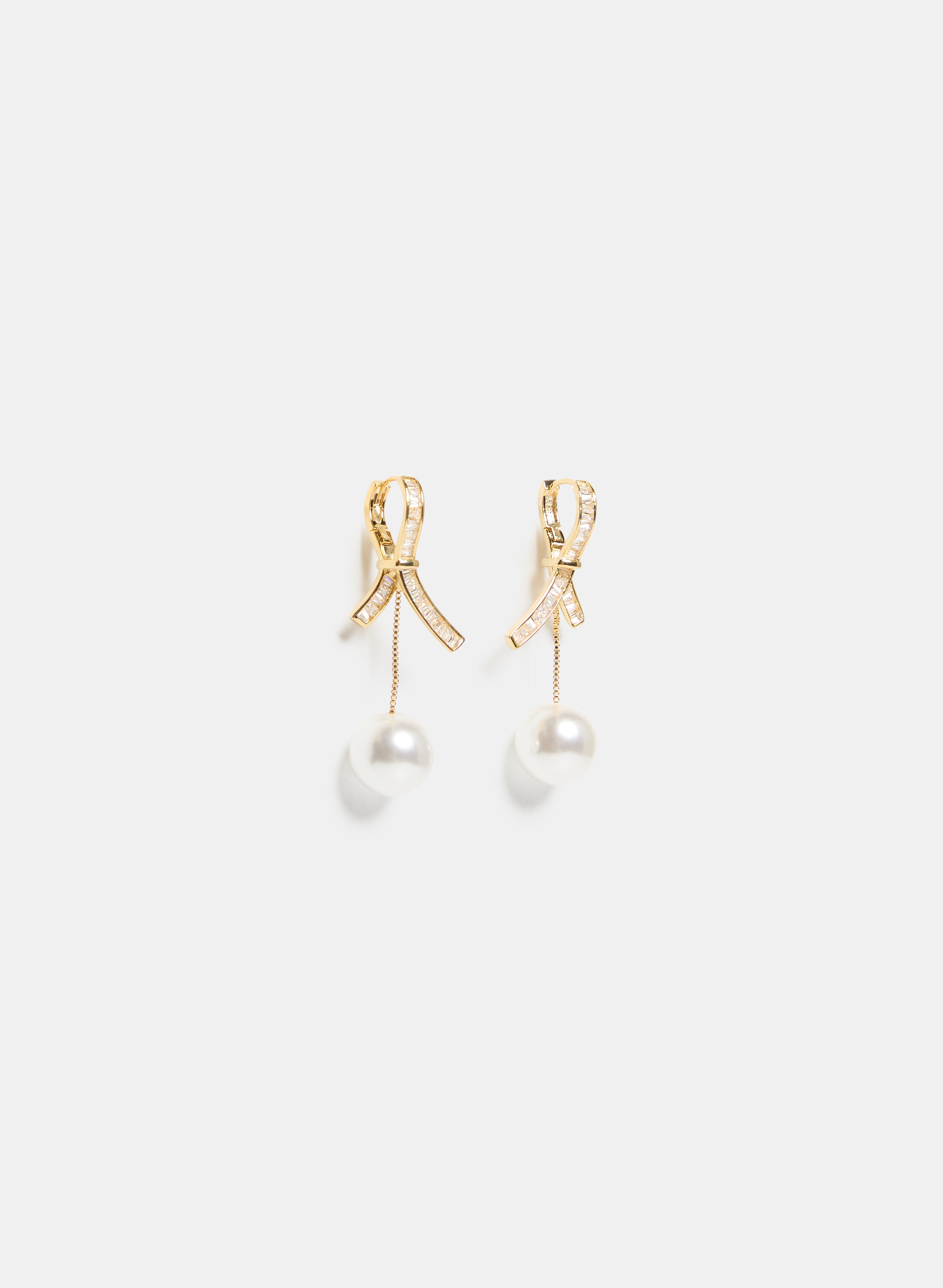 Elegant Cubic Zirconia Pearl Drop Earrings for Women - Perfect for Weddings, Parties & Special Occasions
