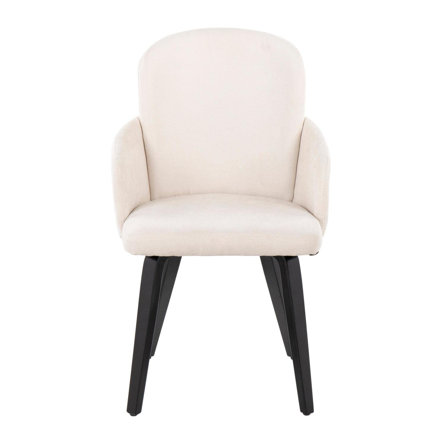 LumiSource Dahlia Upholstered Dining Chair Set of 2 - Modern Kitchen Chairs for Dining Table - Perfect for Small Spaces, Breakfast Nooks & Contemporary Dining Rooms