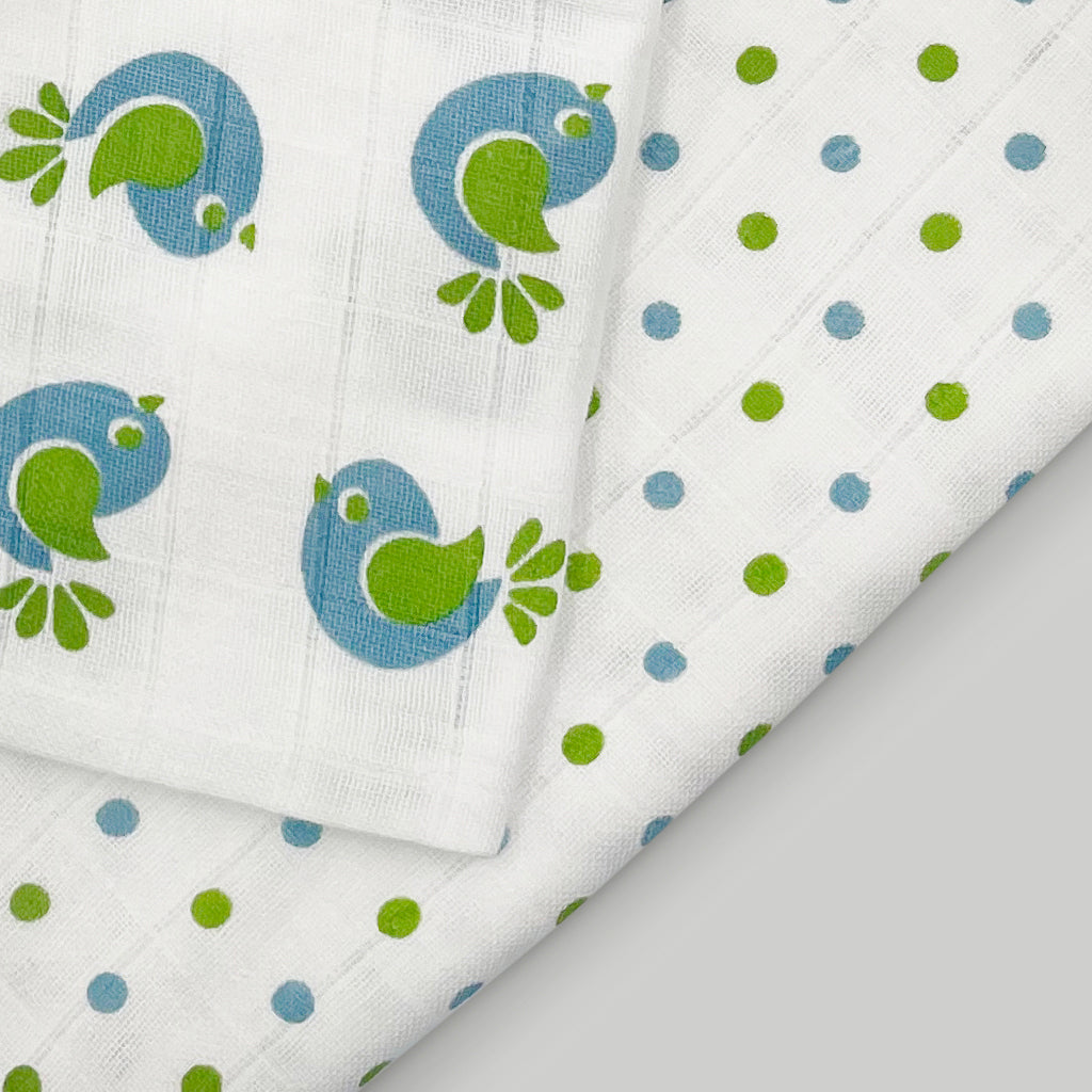 Premium Baby Swaddle Blanket & Soft Cotton Socks Gift Set - Blue | Newborn Essentials for Hospital, Photo Shoots & Nursery Comfort