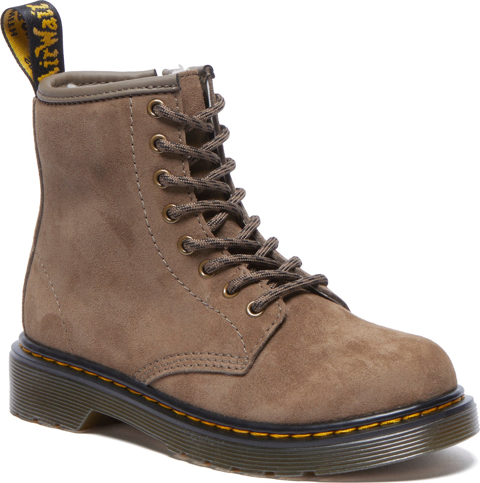 Dr. Martens 1460 Serena Boots for Girls - Classic Black Leather Ankle Boots with Air-Cushioned Sole | Perfect for School, Casual Outfits & Teen Fashion
