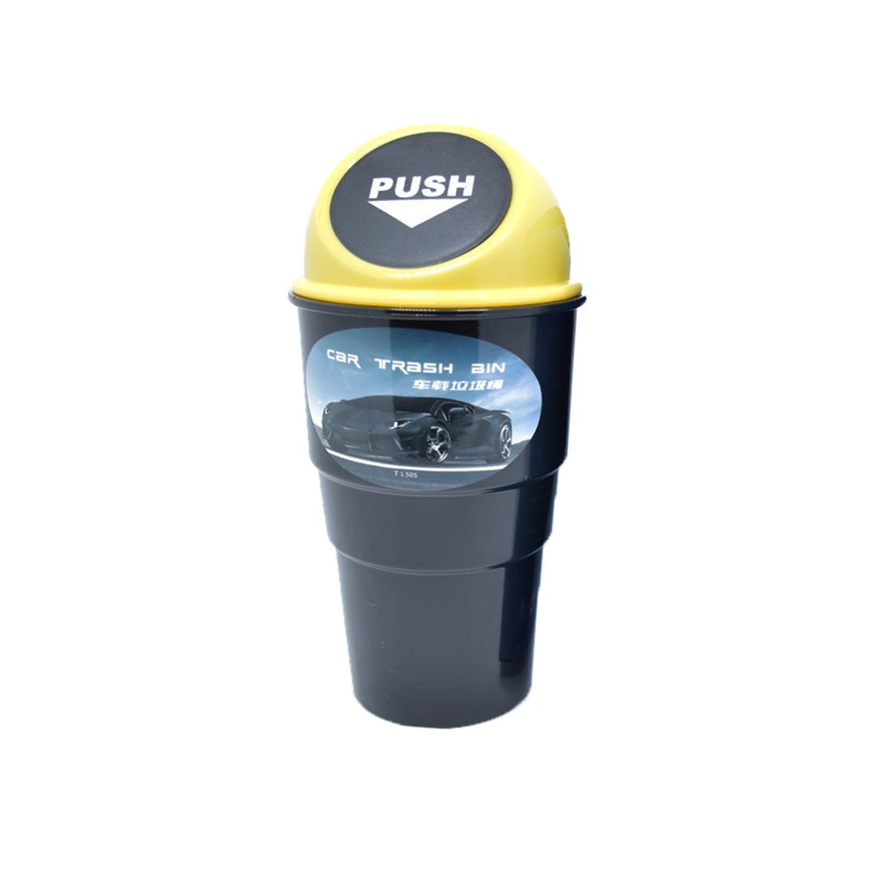 Portable Mini Car Trash Can - Small Plastic Garbage Bin for Vehicles, Auto Waste Storage Organizer - Perfect for Road Trips, Commuting & Keeping Your Car Clean