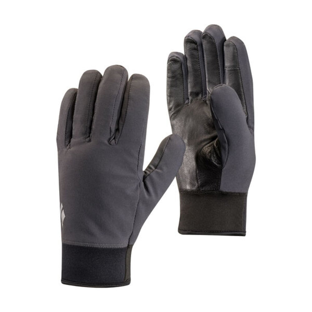 Black Diamond Midweight Softshell Gloves - Winter Hiking & Climbing Gloves for Men & Women - Waterproof & Windproof Outdoor Gloves for Cold Weather Activities