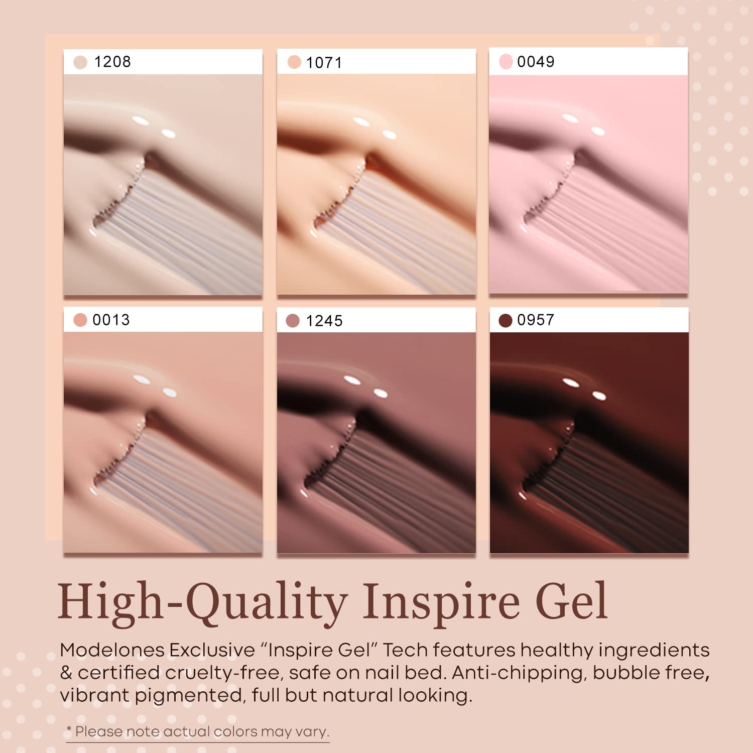 Modelones 15ml 2025 Upgrade Super Shiny Gel Base & Top Coat Set with 6 Colors Gel Nail Polish Kit - Professional DIY Manicure for Salon Quality Nails at Home, Perfect for Parties, Weddings & Special Occasions