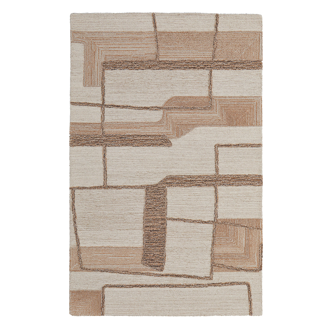 Pollock Brown Rug - Soft & Stylish Area Rug for Living Room, Bedroom, or Office - Non-Slip & Durable Home Decor