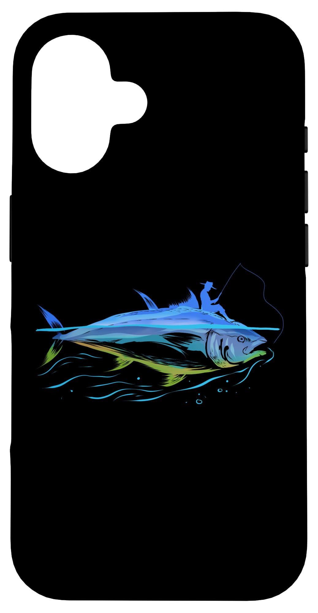 iPhone 16 Pro Max Waterproof Case - Durable Ocean Fishing Phone Cover for Anglers, Perfect Gift for Fishermen - Ideal for Deep Sea Fishing, Boating & Water Sports