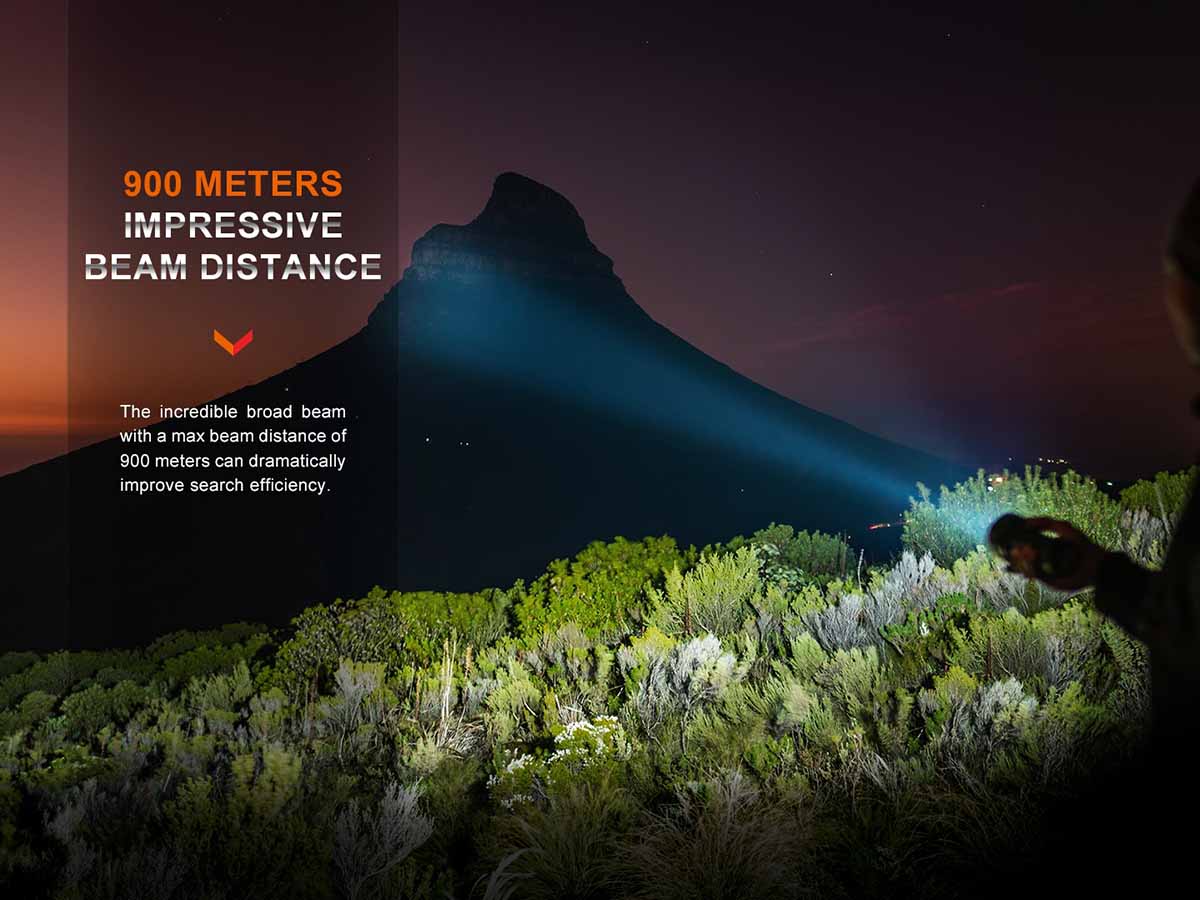 Fenix LR40R V2.0 Rechargeable LED Flashlight - 15000 Lumens Ultra Bright, Waterproof Tactical Light for Camping, Hiking, Emergency & Outdoor Adventures
