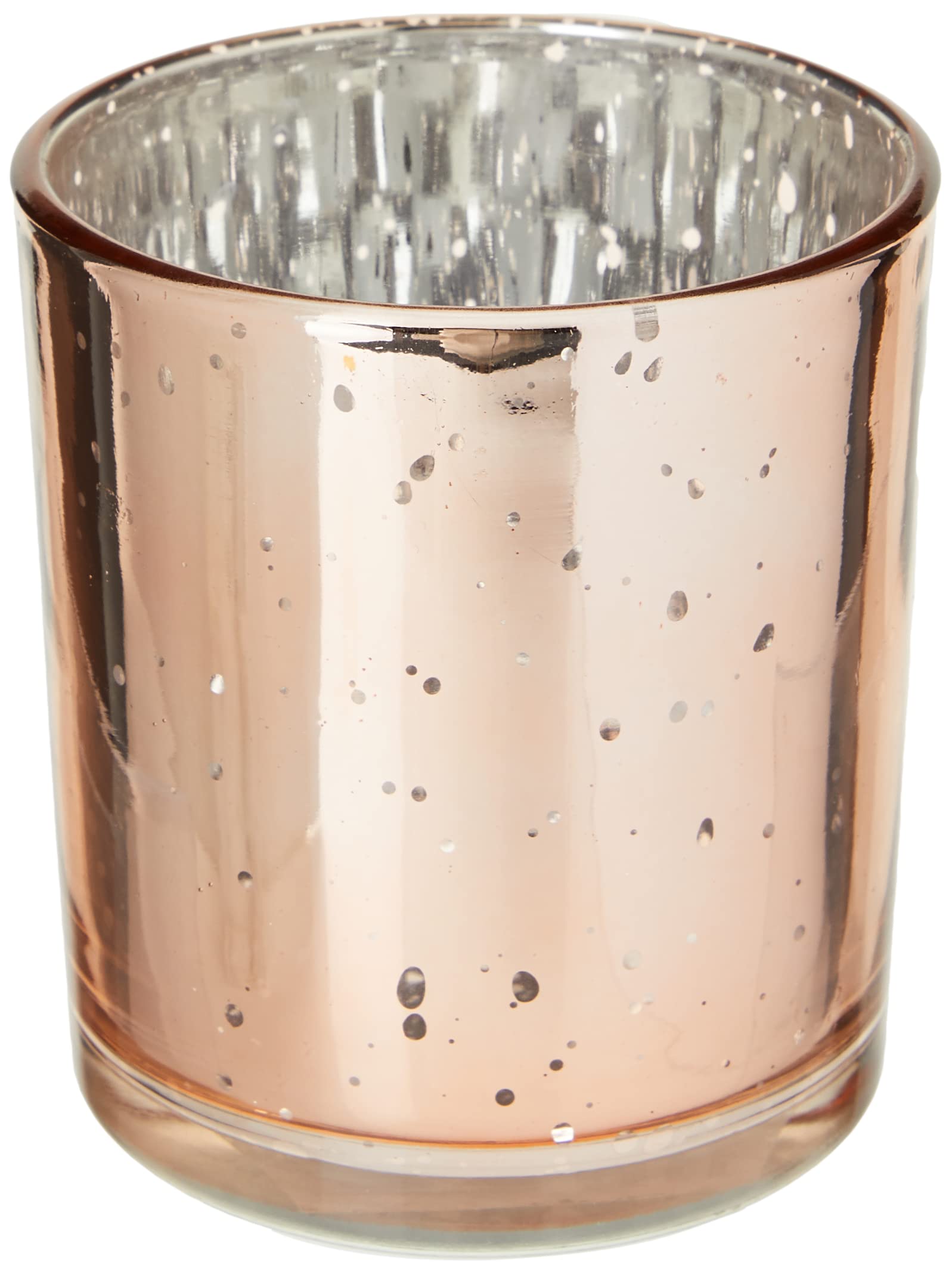 Rose Quartz Glass Candle Holder - 70X90MM (2.75x3.54 Inches) - Elegant Home Decor for Wedding Centerpieces, Tabletop Decor, Spa Relaxation & Gift Giving