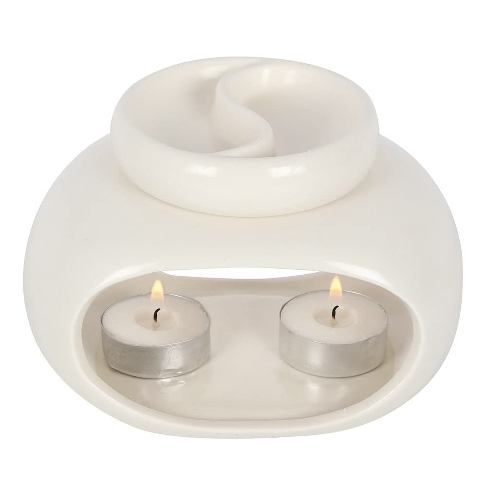 Unique Ceramic Full Oil Burner for Aromatherapy & Relaxation - Perfect for Home Spa, Yoga, and Meditation