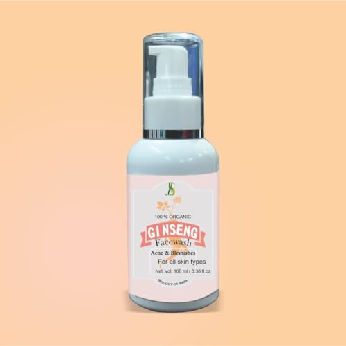 Best Ginseng Face Wash for Glowing Skin - Natural Anti-Aging & Brightening Facial Cleanser - Perfect for Daily Skincare Routine & Acne-Prone Skin