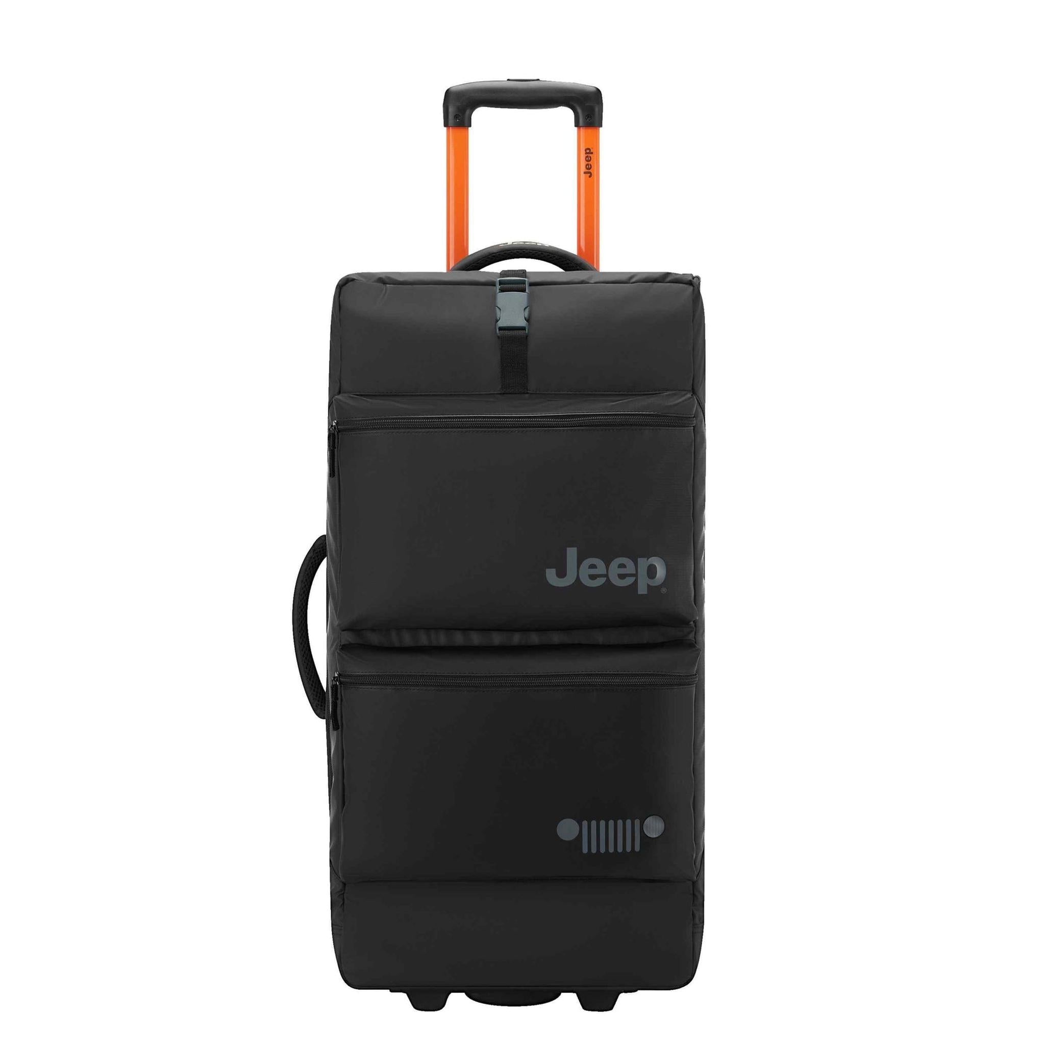 Delsey Jeep JS006B 27-Inch Rolling Duffel Bag - Water-Resistant Expandable Luggage for Travel, Gym & Sports Gear | Perfect for Airplane Carry-On & Weekend Getaways