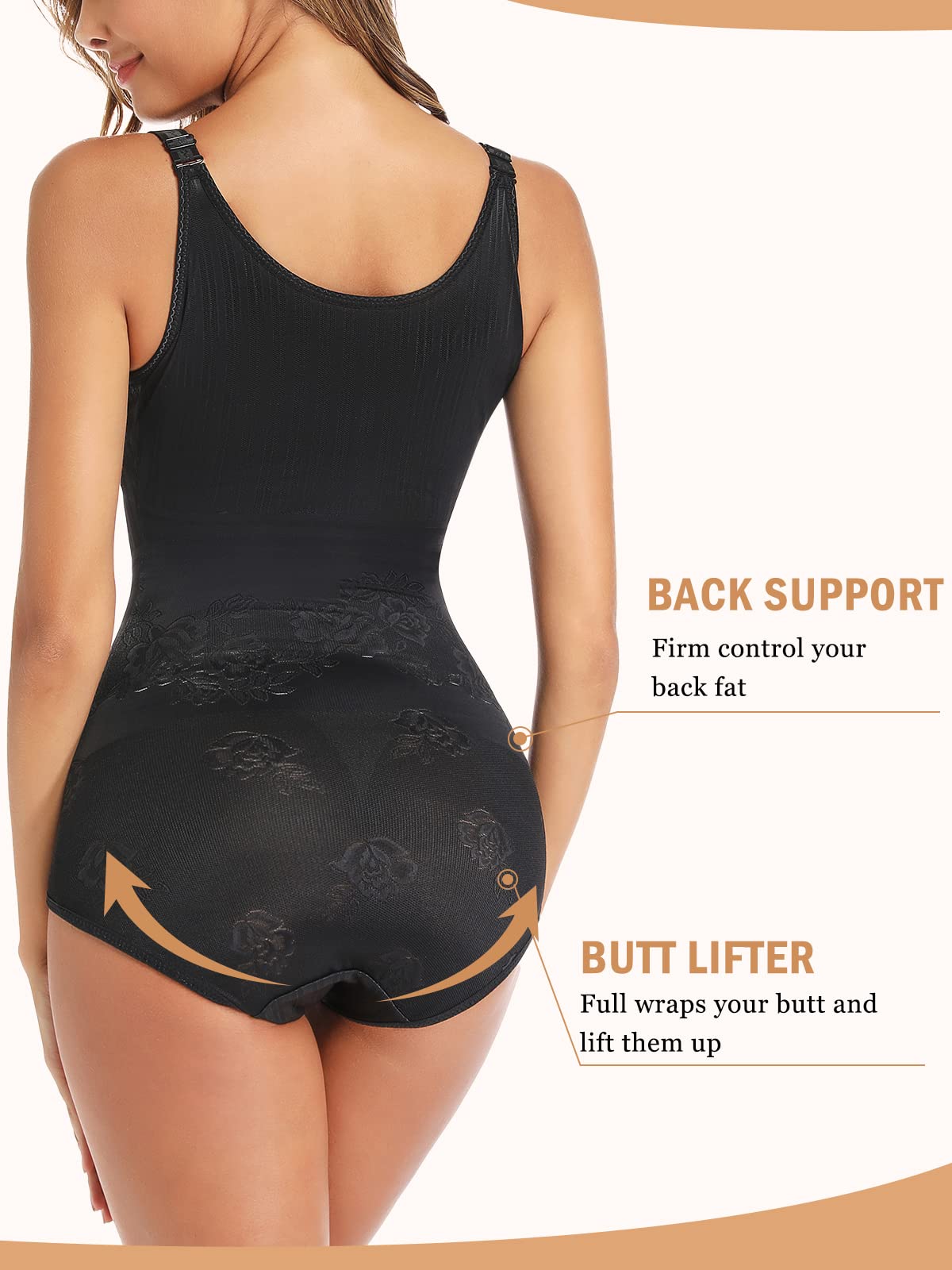 JOYSHAPER Women's Shapewear Bodysuit - Tummy Control Seamless Open Bust Bodysuit for Slimming & Waist Training - Perfect for Daily Wear, Special Occasions & Postpartum Recovery