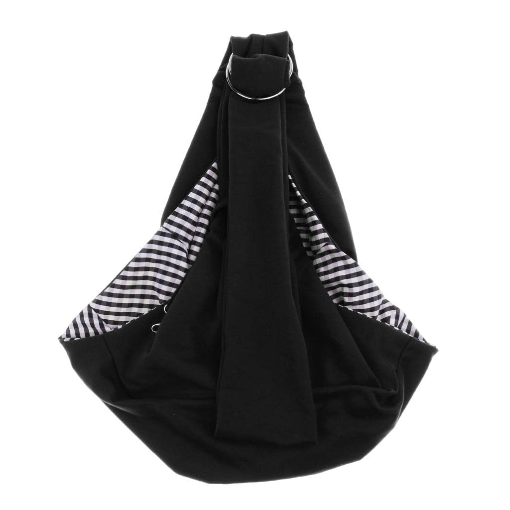 Enakshi Pet Carrier Sling Bag for Dogs & Cats - Adjustable Shoulder Strap, Travel Tote Backpack Holder in Black | Portable Pet Supplies for Hiking, Shopping & Vet Visits