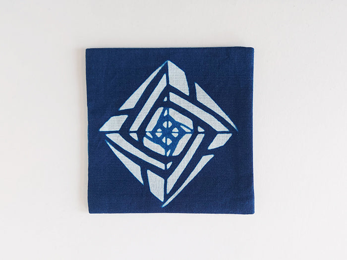 Premium Kosoen Natural Indigo Dyed Coasters Set of 4 - Handmade Japanese Style Table Protectors for Hot & Cold Drinks - Perfect for Home, Office, and Cafe Use