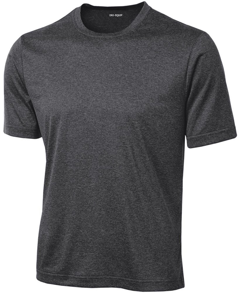 DRIEQUIP Men's Big & Tall Moisture Wicking Athletic T-Shirt - Breathable Quick Dry Workout Tee for Gym, Running & Outdoor Activities