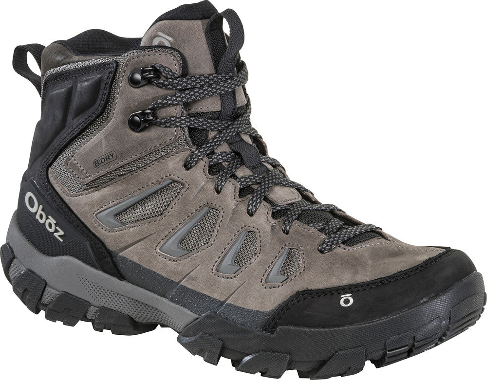Oboz Sawtooth X Mid B Dry Wide Waterproof Hiking Boots for Men - Durable & Comfortable for Outdoor Adventures, Backpacking & Trail Running