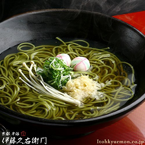 Ito Kuemon Uji Matcha Soba Noodles - Premium Japanese Green Tea Buckwheat Noodles (200g x 15 Bags) - Authentic Gift Box for 2 Servings - Perfect for Japanese Cuisine, Healthy Meals & Gourmet Gifts