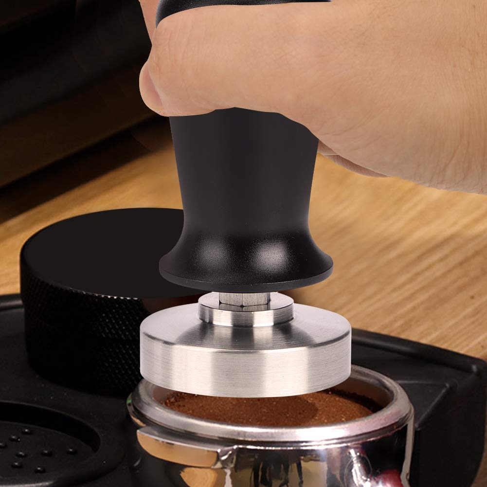 51mm Stainless Steel Espresso Tamper - Flat Base Coffee Powder Pressing Tool for Perfect Espresso Shots | Ideal for Home Baristas & Coffee Shops | Use for Even Ground Coffee Distribution & Professional Tamping