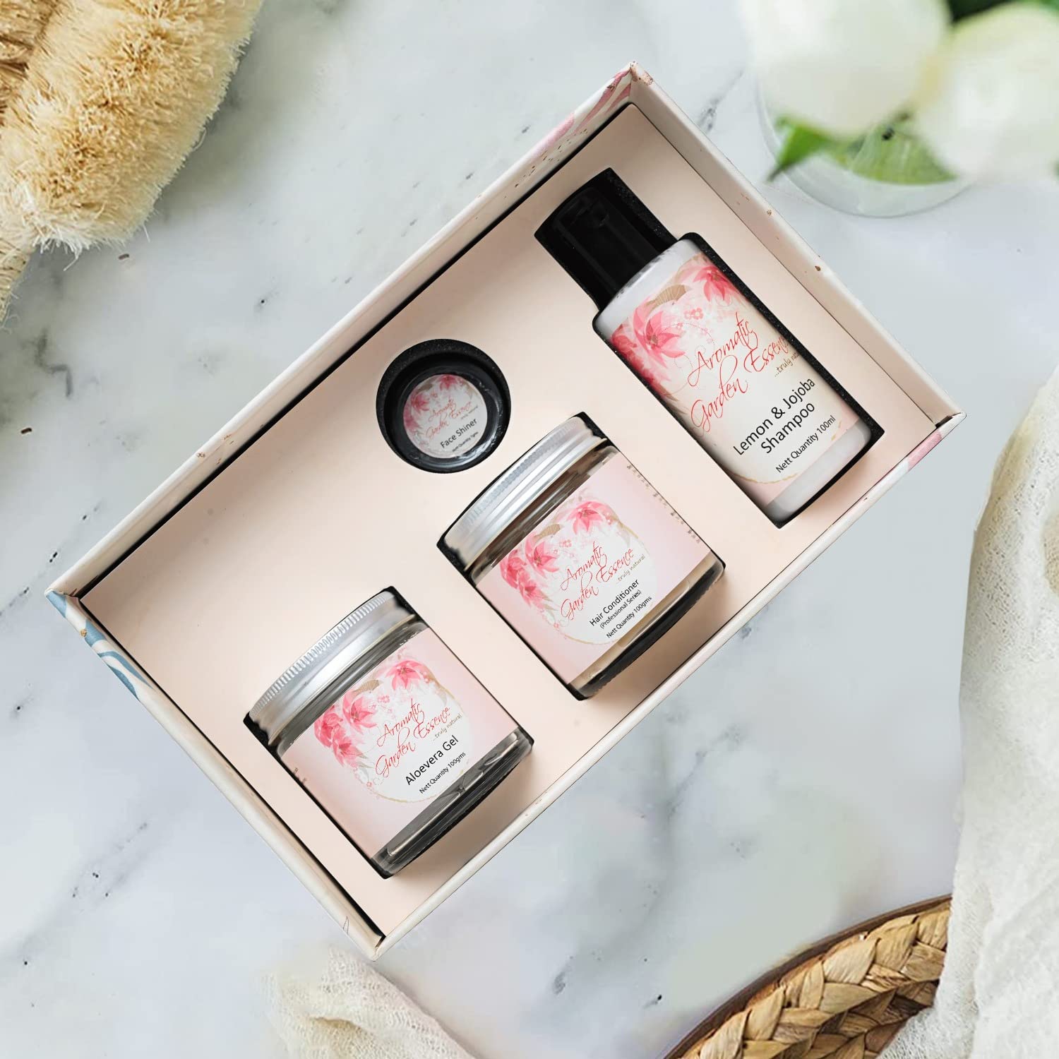 Luxury Skincare & Haircare Gift Set for Women and Men - 4-Piece Premium Body & Hair Care Essentials Kit with Elegant Packaging - Perfect Spa Day, Birthday, Anniversary & Holiday Gift Hamper