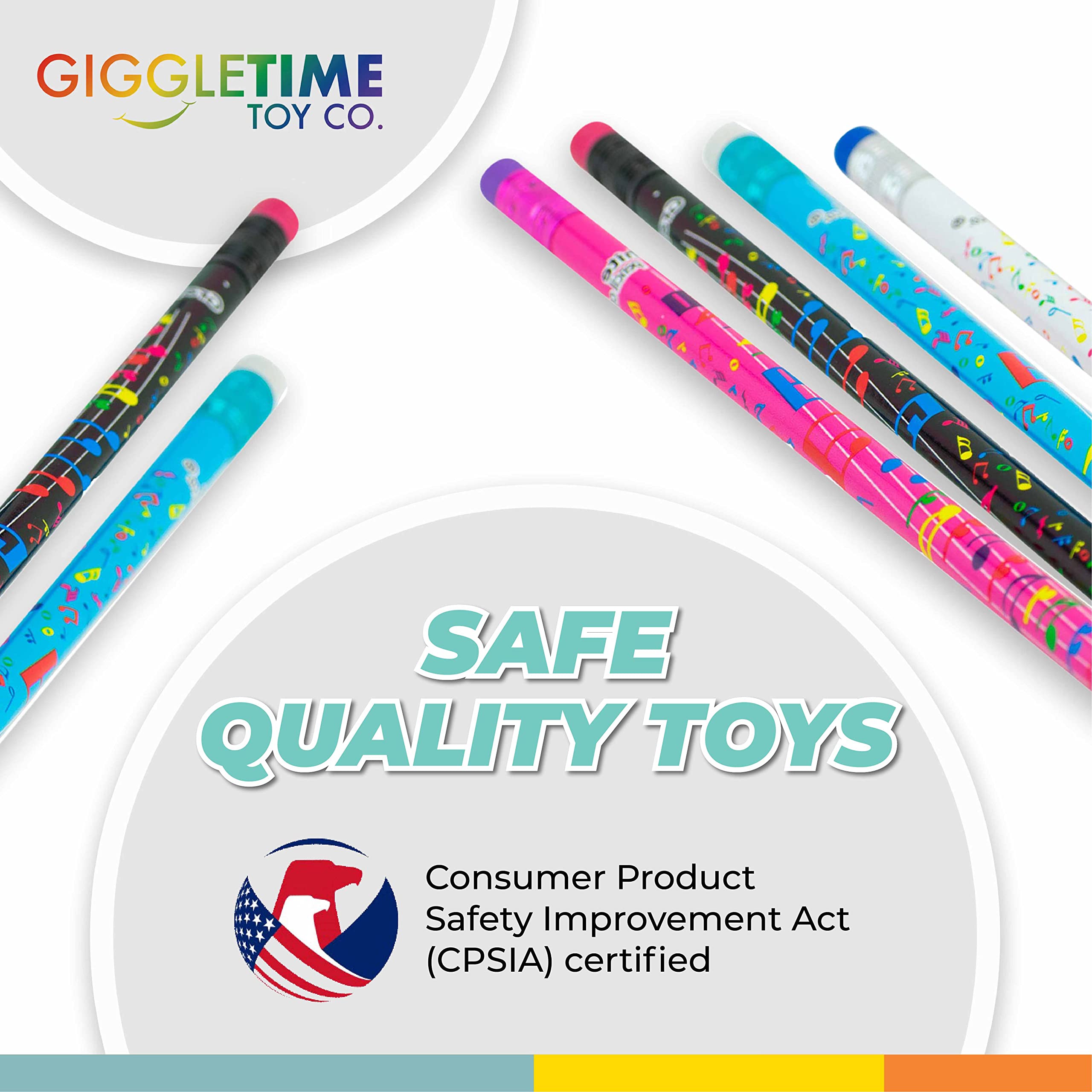 144-Pack Musical Note Pencils - 2HB Assorted Cute Pencils for Kids, School Supplies, Party Favors, Pinata Stuffer & Carnival Prizes - Perfect for Music Class, Birthday Parties & Back to School