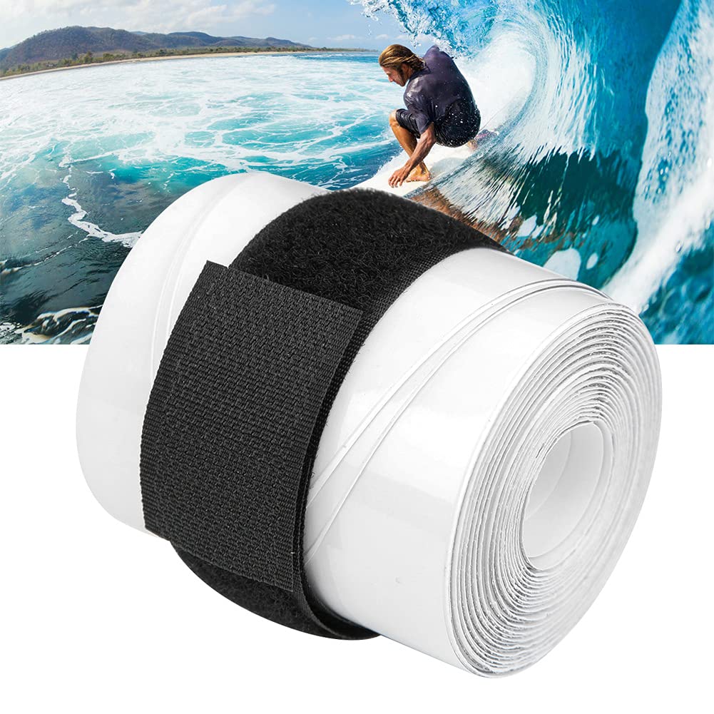 Qiilu SUP Rail Protection Tape - 2 Pack PVC Paddle Board Edge Guard for Surfboards & Stand Up Paddle Boards | Durable Waterproof Surfing Accessories for Board Protection & Safety | Perfect for Ocean, Lake & Beach Surfing Adventures