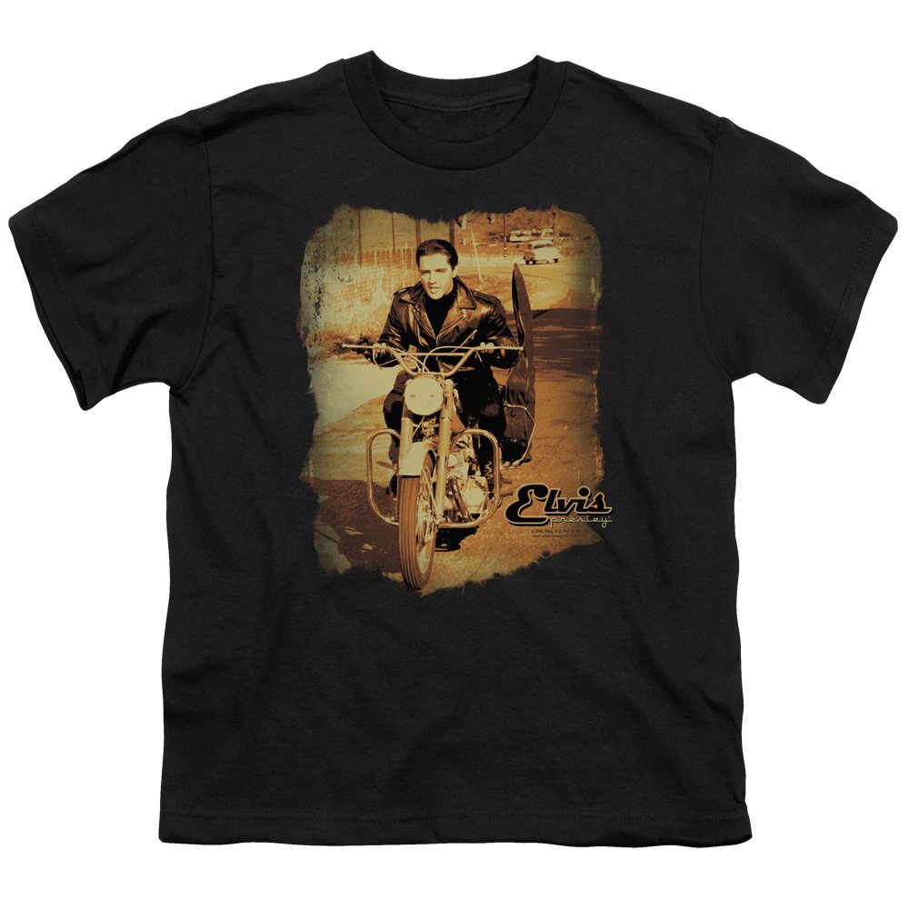 Elvis Presley Hit The Road Unisex Youth T-Shirt for Boys & Girls - Vintage Rock Music Tee for Kids, Concert Outfit, Birthday Gift