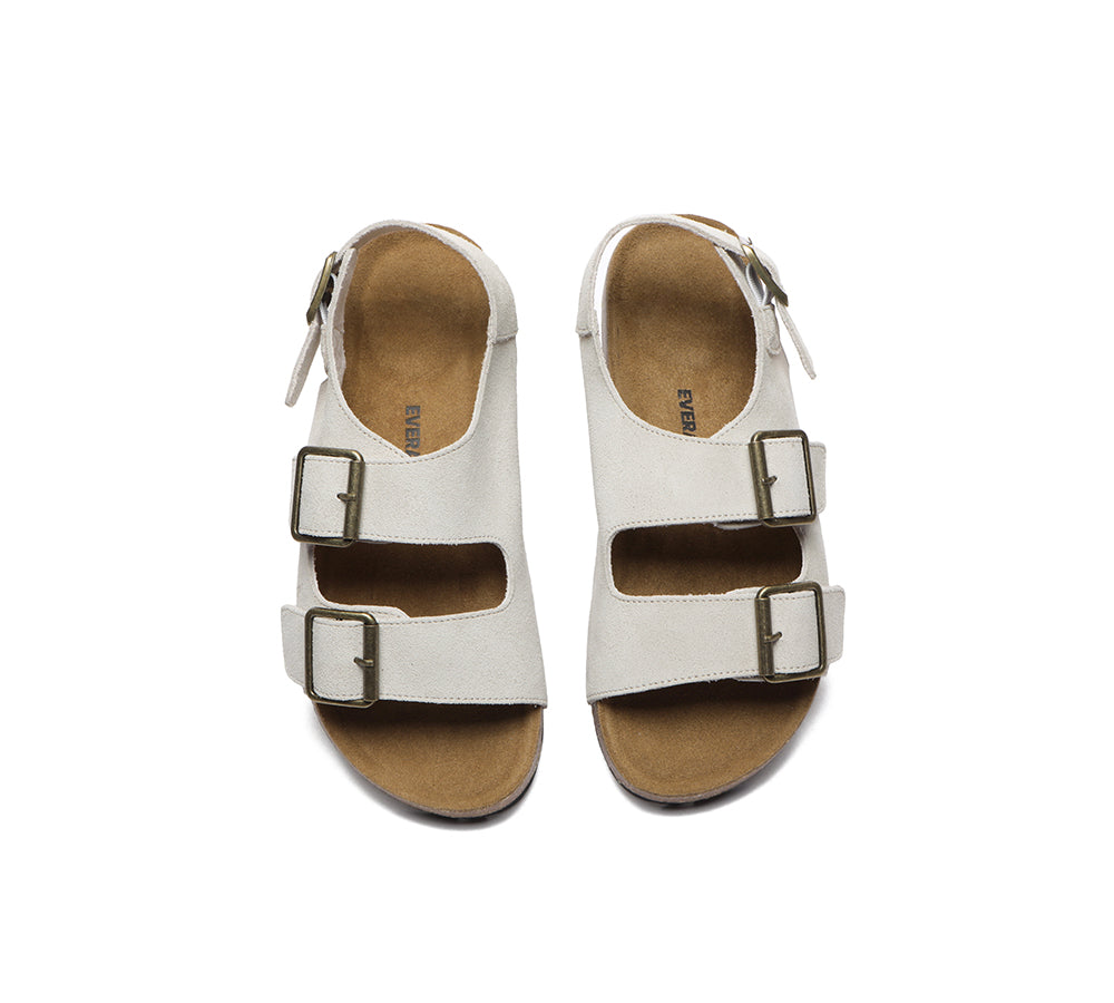 EVERAU® Adjustable Straps Slingback Summer Sandals for Women - Comfortable Slide Shoes with Cushioned Footbed - Perfect for Beach, Vacation & Casual Outfits