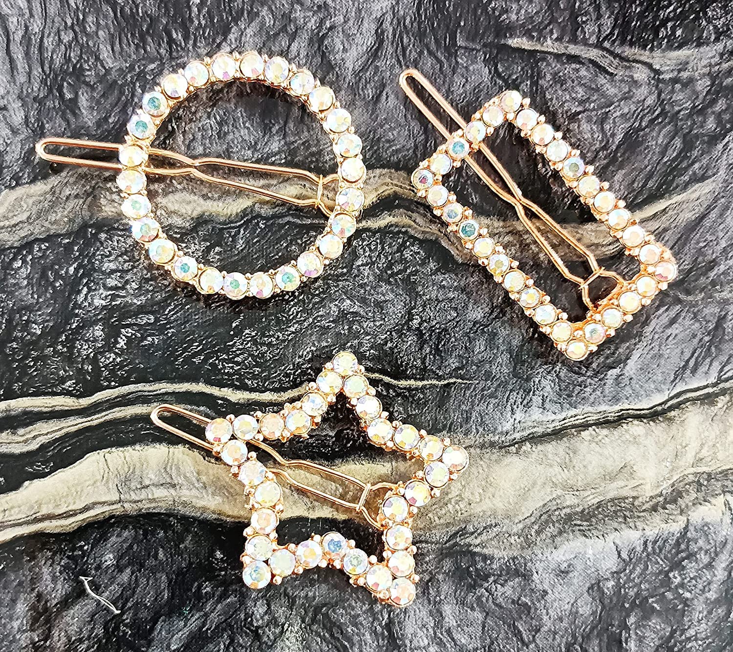 Stylish Geometric Hair Clips for Women & Girls - 6-Pack Fashion Hair Barrettes & Hairgrips - Perfect for School, Work, and Everyday Hairstyles