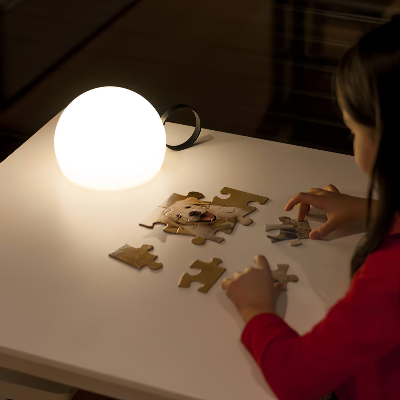Rechargeable Cordless Table Lamp with Built-in Battery - Modern LED Desk Light for Bedroom, Office, and Living Room