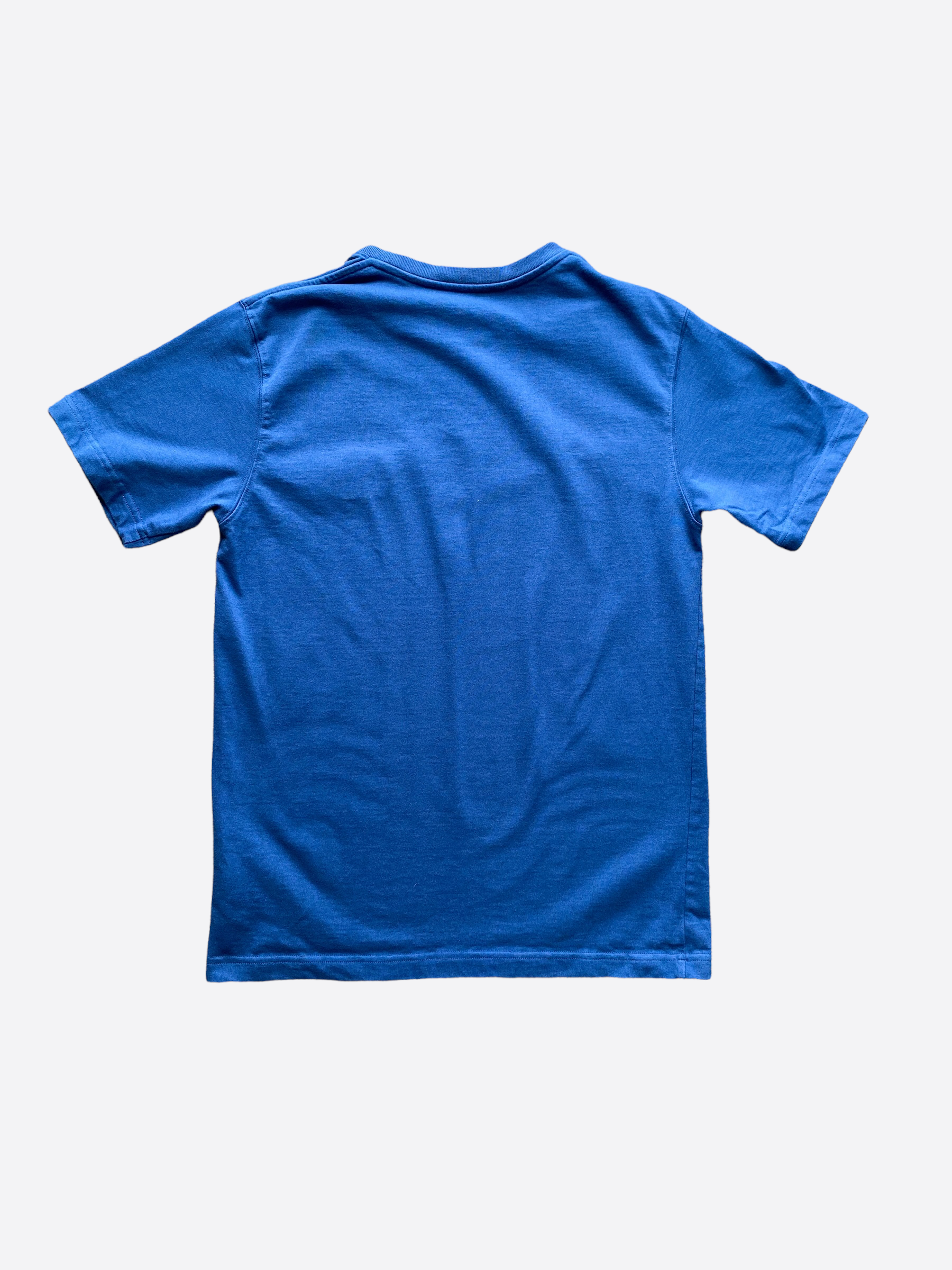 Dior Blue CD Icon Embroidered Logo T-Shirt for Men - Luxury Cotton Crewneck Tee for Casual Wear & Street Style Fashion