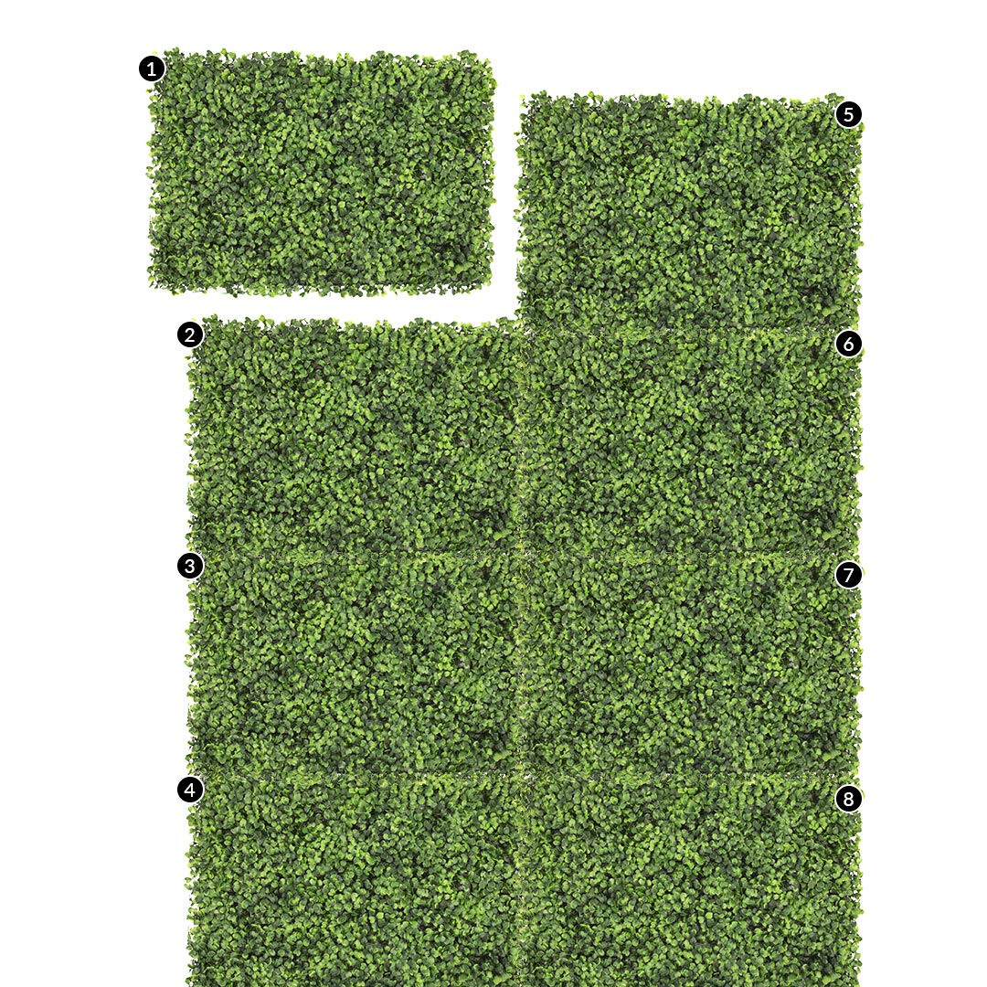 Koyal Wholesale Boxwood Wall Backdrop Panels - Set of 8 Artificial Greenery Flower Mats for DIY Wedding Decor, Party Backdrops, Bridal Showers & Baby Showers - Perfect for Events, Festivals and Venue Decorations