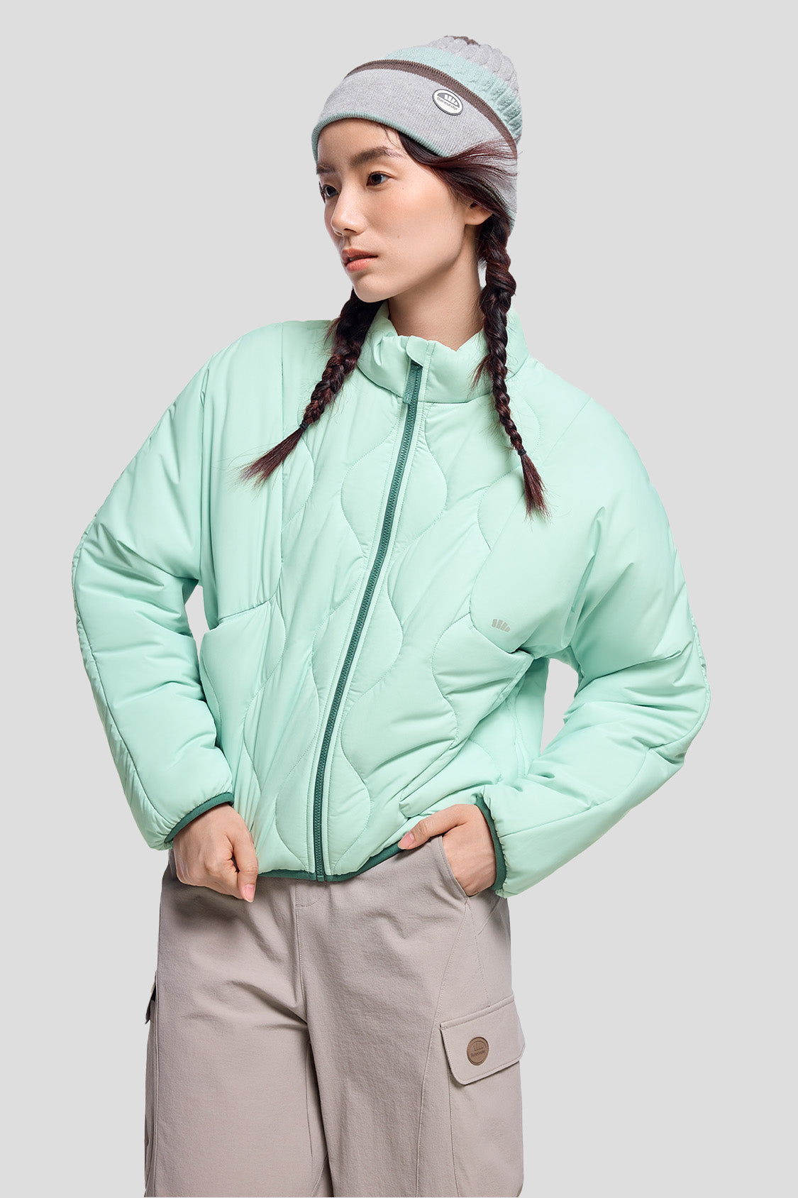 ModuWarm Women's Detachable Hood Jacket - Lightweight Waterproof Windbreaker for Outdoor Hiking, Camping & Travel