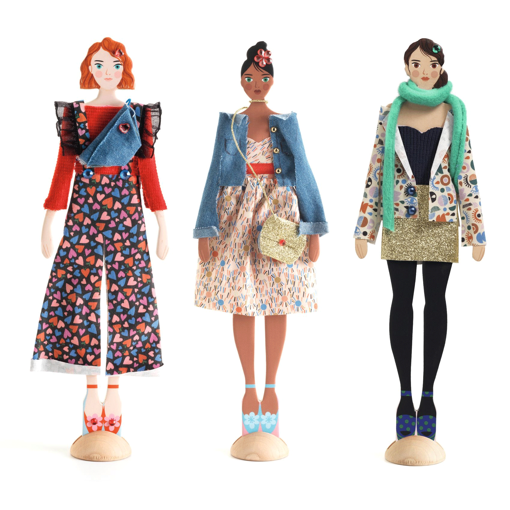 La Mode by Marie Art Set by Djeco - Fashion Design Kit for Kids, Creative Drawing & Styling Activity, Perfect for Birthday Gifts & Arts and Crafts Playtime