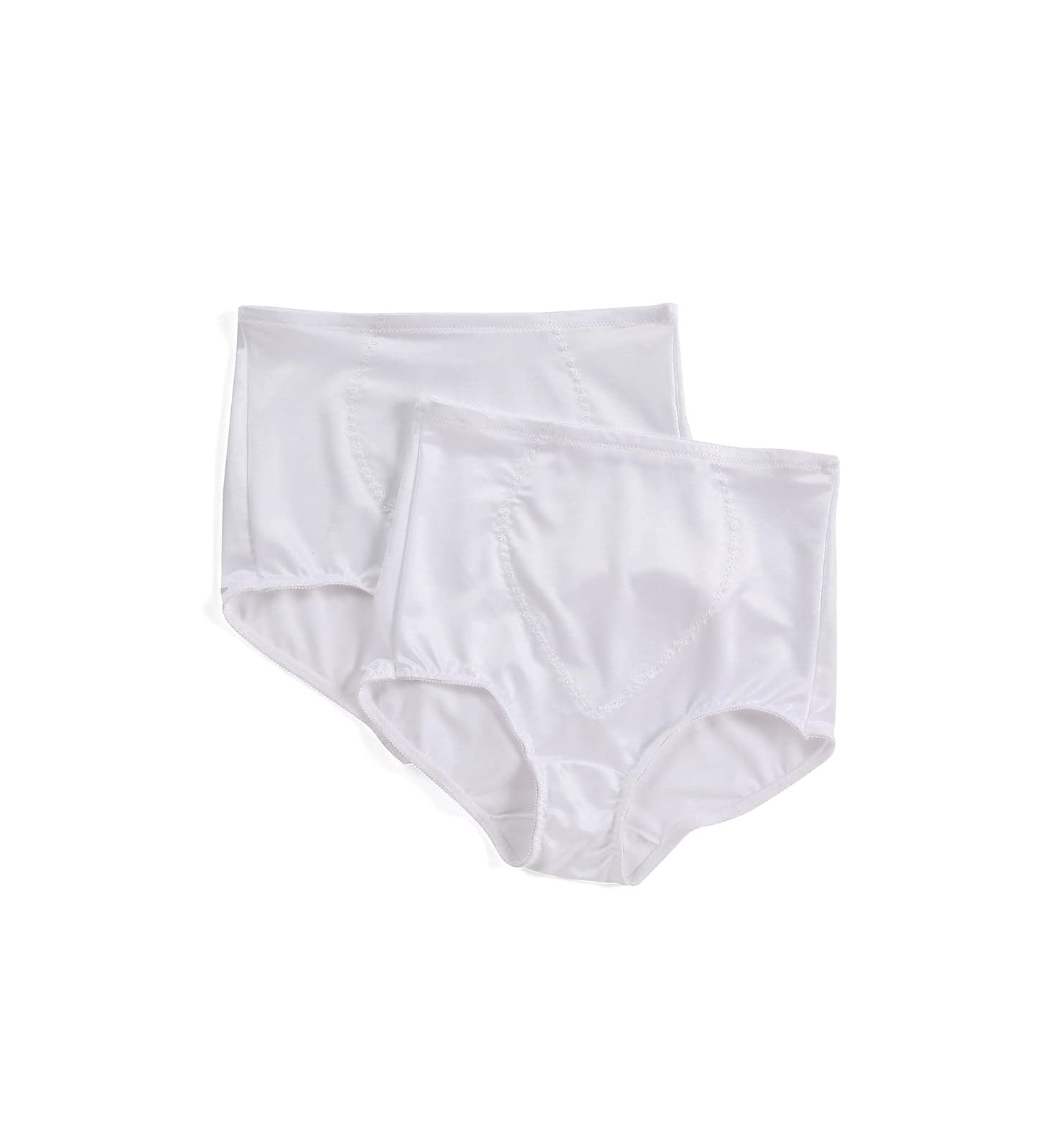 Bali Women's Firm Control Shapewear Briefs - High Waisted Tummy Control Underwear, 2-Pack for Everyday Wear & Special Occasions