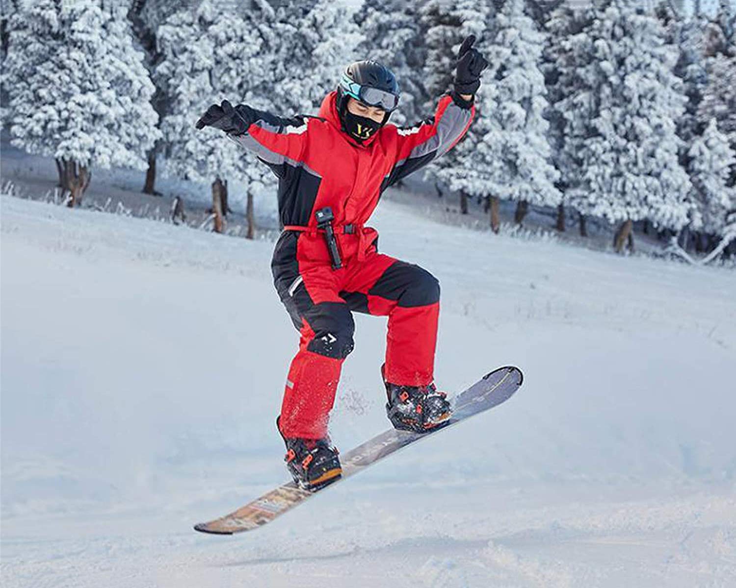 **Men's & Women's One-Piece Ski Suit - Adjustable Waterproof Snowsuit for Winter Sports | Perfect for Skiing, Snowboarding & Cold Weather Adventures**