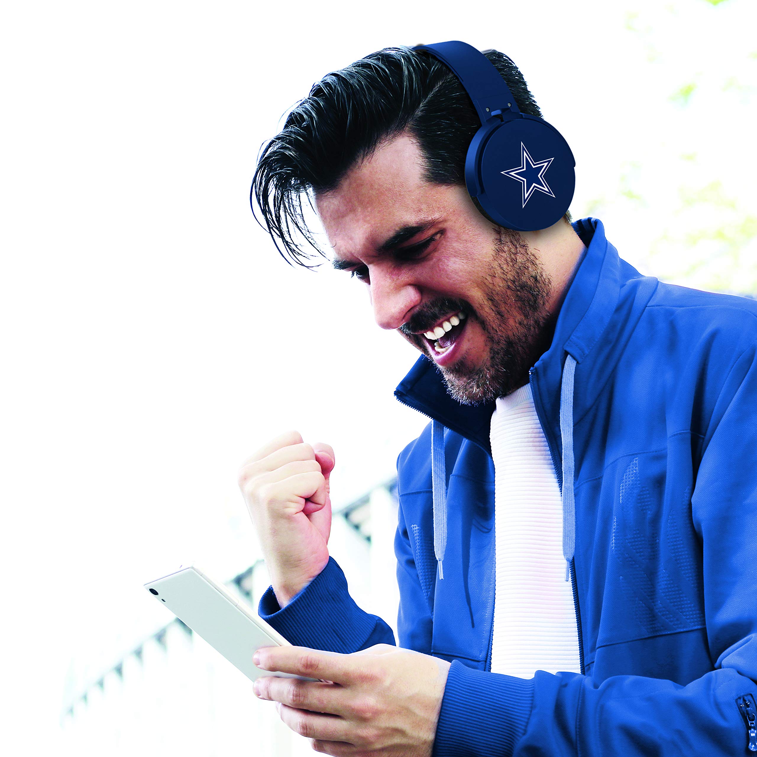 SOAR NFL Wireless Bluetooth Headphones for Sports & Gaming - Noise Cancelling Over-Ear Headset with Mic, 40H Playtime - Perfect for Football Fans, Workouts & Travel