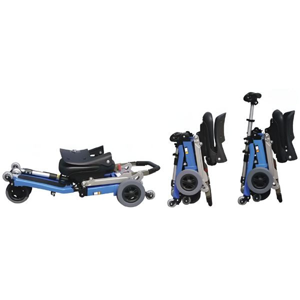 FreeRider USA Luggie Elite 4-Wheel Bariatric Foldable Travel Scooter - Heavy Duty Mobility Scooter for Adults & Seniors - Perfect for Airports, Shopping Malls & Outdoor Adventures