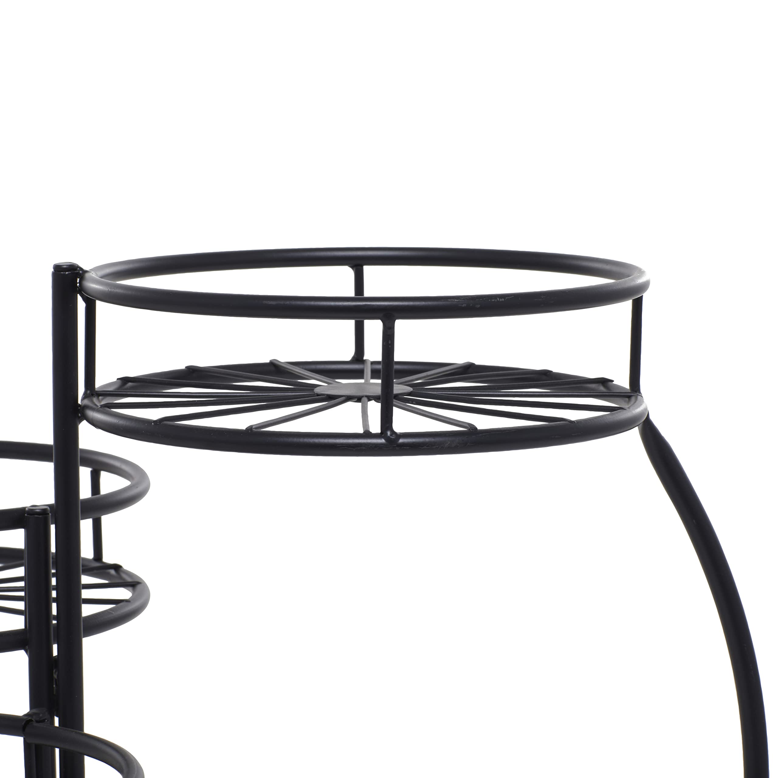 Deco 79 Metal Starburst 3-Tier Plant Stand Shelf for Indoor & Outdoor Use - 18