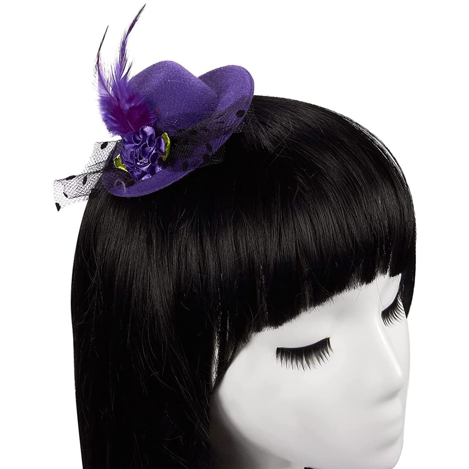 Juvale 6-Piece Mini Tea Party Hats for Women & Girls - Clip-On Hair Fascinators in 6 Colors (4 Inches) - Perfect for Bridal Showers, Birthday Parties, and Afternoon Tea Events